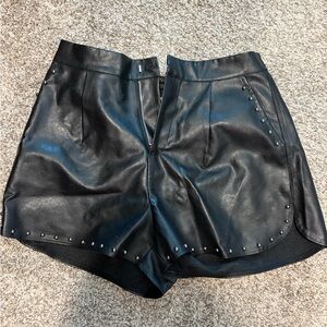 Entro Black Studded High Waist Shorts - Never Worn